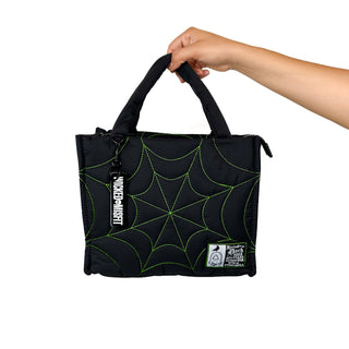 Recycled Nylon Spiderweb Puff Tote Bag by Wicked Misfit