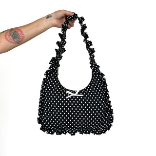 Ruffled Bow Shoulder Bags