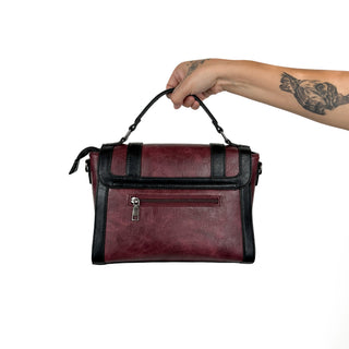 Nevermore Black Satchel Crossbody Bag