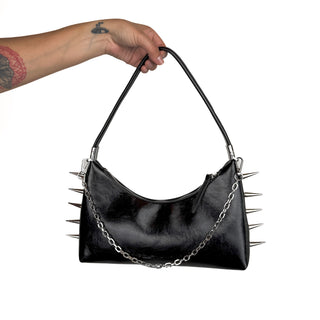 Spiked 3 in 1 Convertible Shoulder Bag by Wicked Misfit
