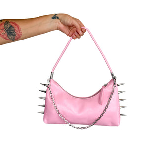 Spiked 3 in 1 Convertible Shoulder Bag by Wicked Misfit