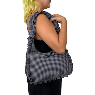Ruffled Bow Shoulder Bags