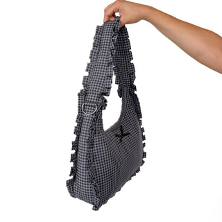 Ruffled Bow Shoulder Bags