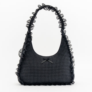 Ruffled Bow Shoulder Bags