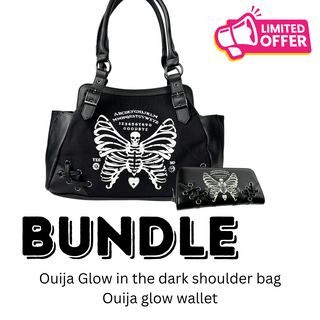 Ouija Glow in the dark shoulder bag bundle