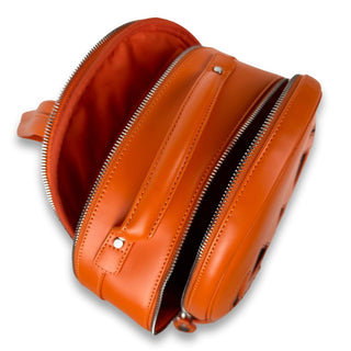 Orange Haunted Hallows Pumpkin Backpack with multi pockets photo by Wicked Misfit