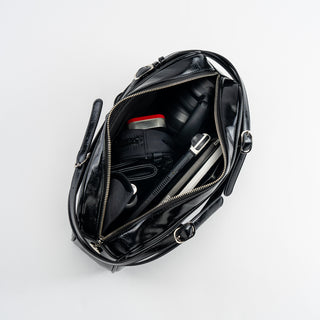 Onyx Bowler Shoulder Bag