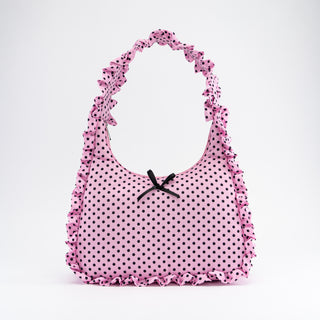 Ruffled Bow Shoulder Bags