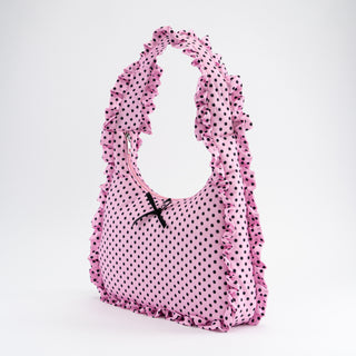 Ruffled Bow Shoulder Bags