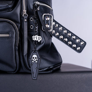 RIP Coffin Charm on the Moto Hobo Slouch Bag by wIcked Misfit