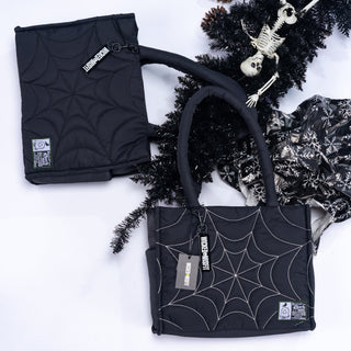 Recycled Nylon Spiderweb XL Totes by Wicked Misfit