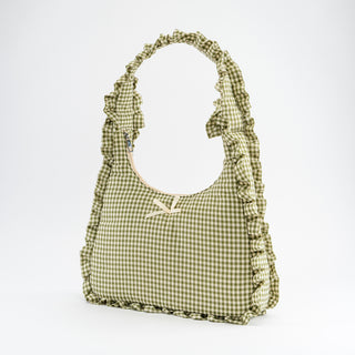 Ruffled Bow Shoulder Bags
