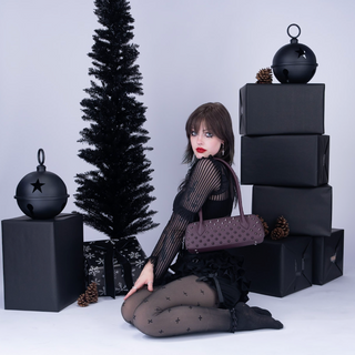 Dravena Spiked Baguette Bag