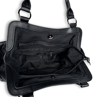 Spiderweb Skull Canvas Leatherette Shoulder Bag zipper 