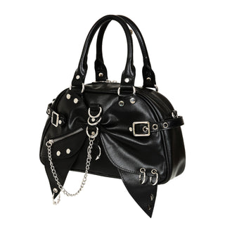 Pierced bow handbag