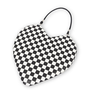 Checker Heart Shoulder Bag