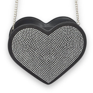 Rhinestone Heart Crossbody