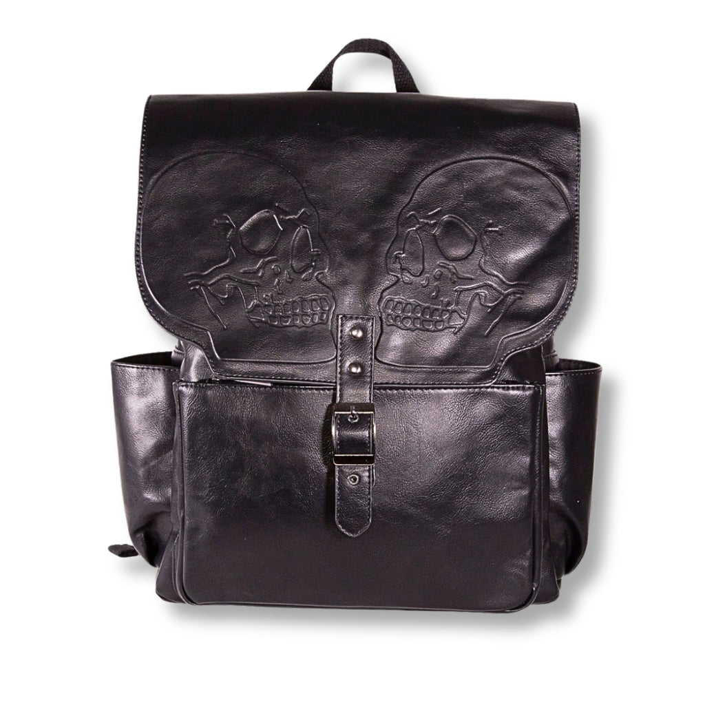 Embossed Skull Backpack – Wicked Misfit