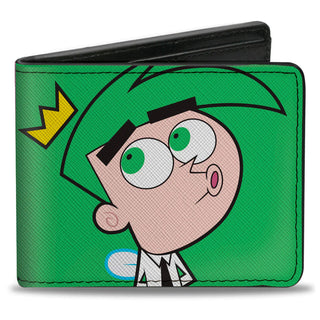 Fairly Odd Parents Cosmo Green Bi-Fold Wallet