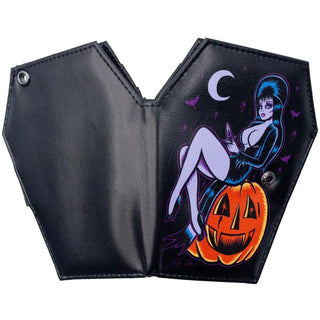 Elvira Coffin Wallet Pumpkin Pin-up