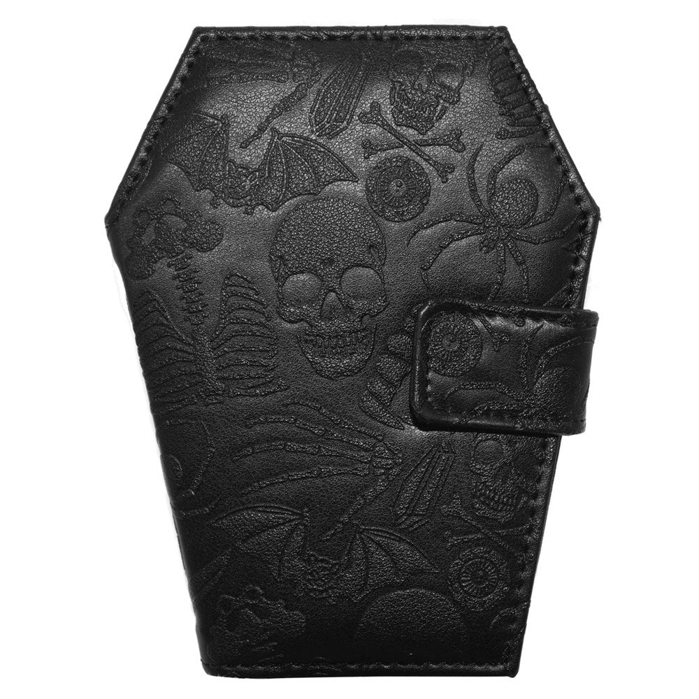 Embossed Skull Coffin Wallet – Wicked Misfit