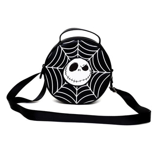 Disney Disney Bag, Cross Body, Round, The Nightmare Before Christmas Jack Face with Spider Web