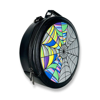 Wednesday Inspired Spiderweb Crossbody, Handbag & Backpack Sideview