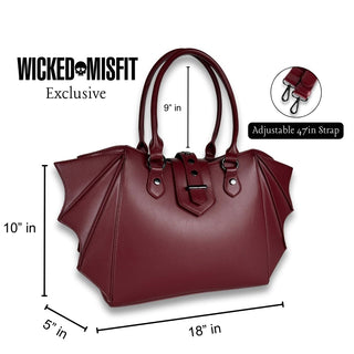 Wicked Misfit Bat Wing Convertible Shoulder Bag