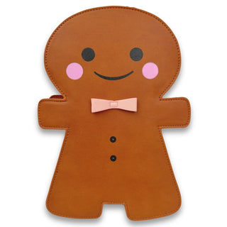 Wicked Misfit Gingerbread Man Christmas Crossbody Bag front side