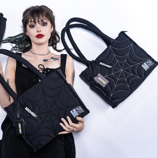 XL Spiderweb Tote Bags by wicked misfit