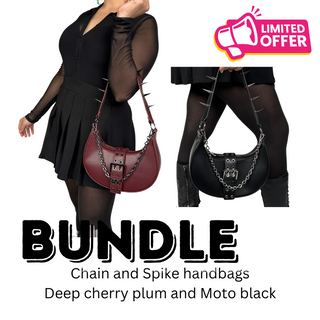 Chain and Spiked bags bundle