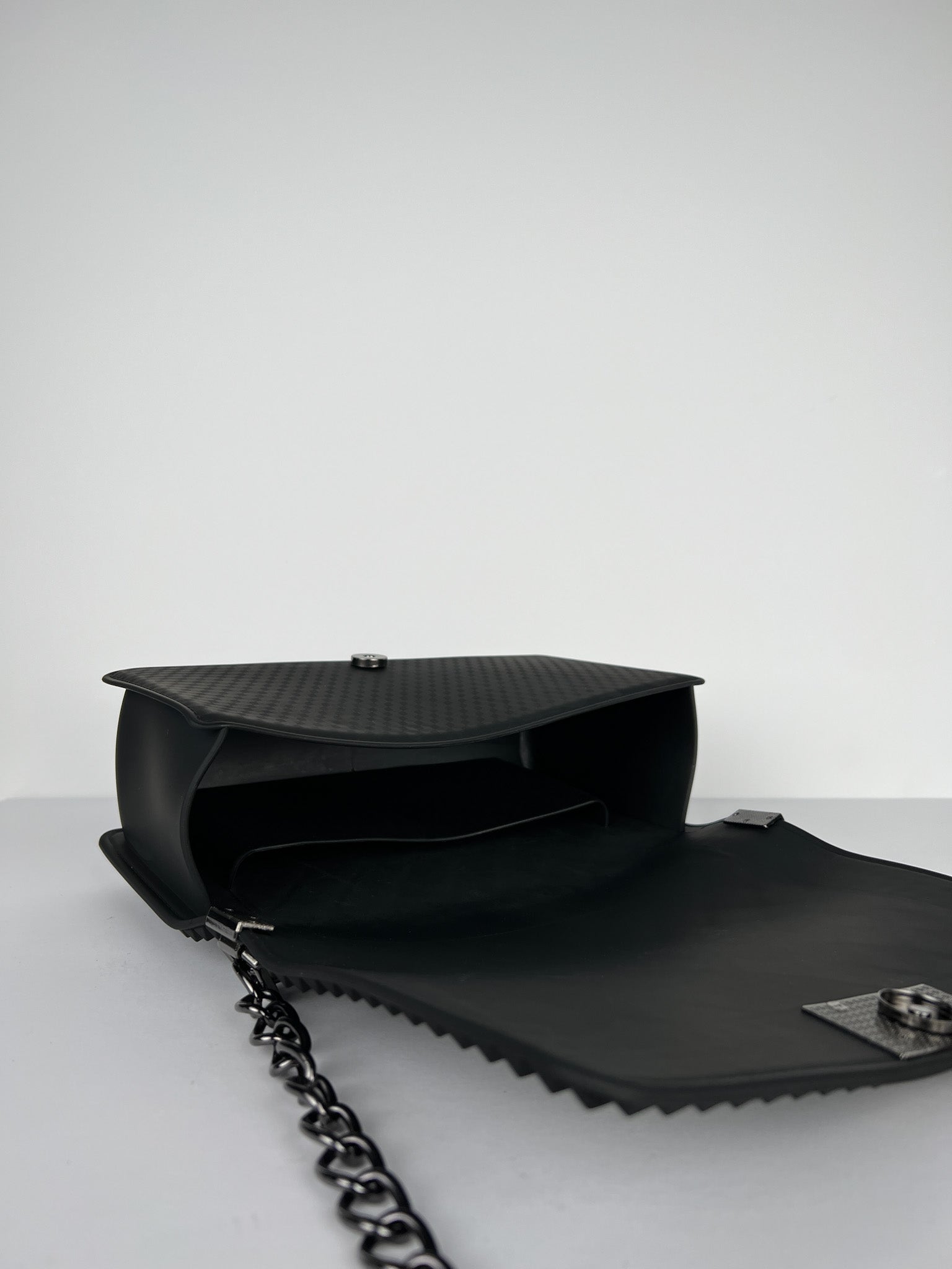 Monotone Black Studded Purse