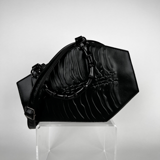 Embossed Ribcage Coffin Handbag