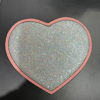Rainbow Glitter Heart Crossbody Bag