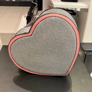 Rainbow Glitter Heart Crossbody Bag